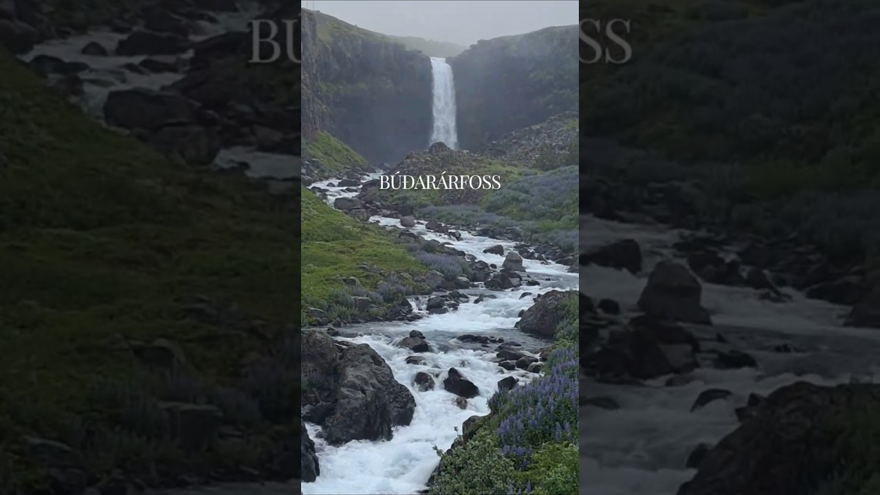Heritage Tug LE PUISSANT, Walk to the Budara waterfall #búðarárfoss #easticeland — Búðarárfoss — video poster