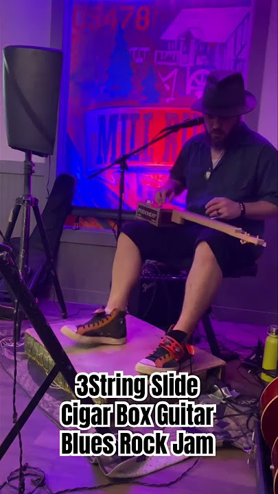 3 String Cigar Box Guitar Slide Blues Rock Jam