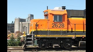 EMD GP393 Start Up Show  BNSF 2628  Vancouver, WA