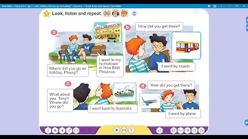 Bài đối thoại Unit 3: Where did you go on holiday? - Lesson 2 | Tiếng Anh 5