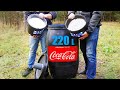 Experiment: Coca Cola and Mentos and Baking Soda in a Huge 220L Barrel. Super Reaction!