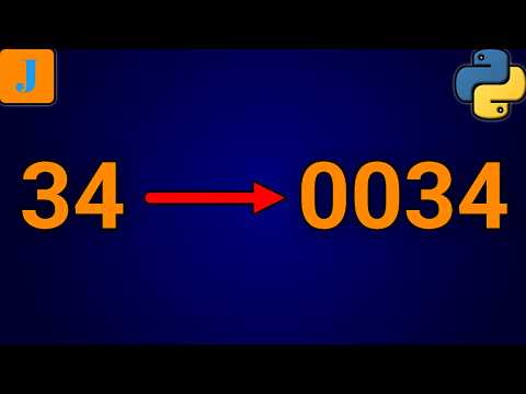 How To Pad A Number With Leading Zeros In Python