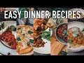 5 DINNER RECIPES | QUICK AND EASY MEAL IDEAS ON A BUDGET | VEGETARIAN