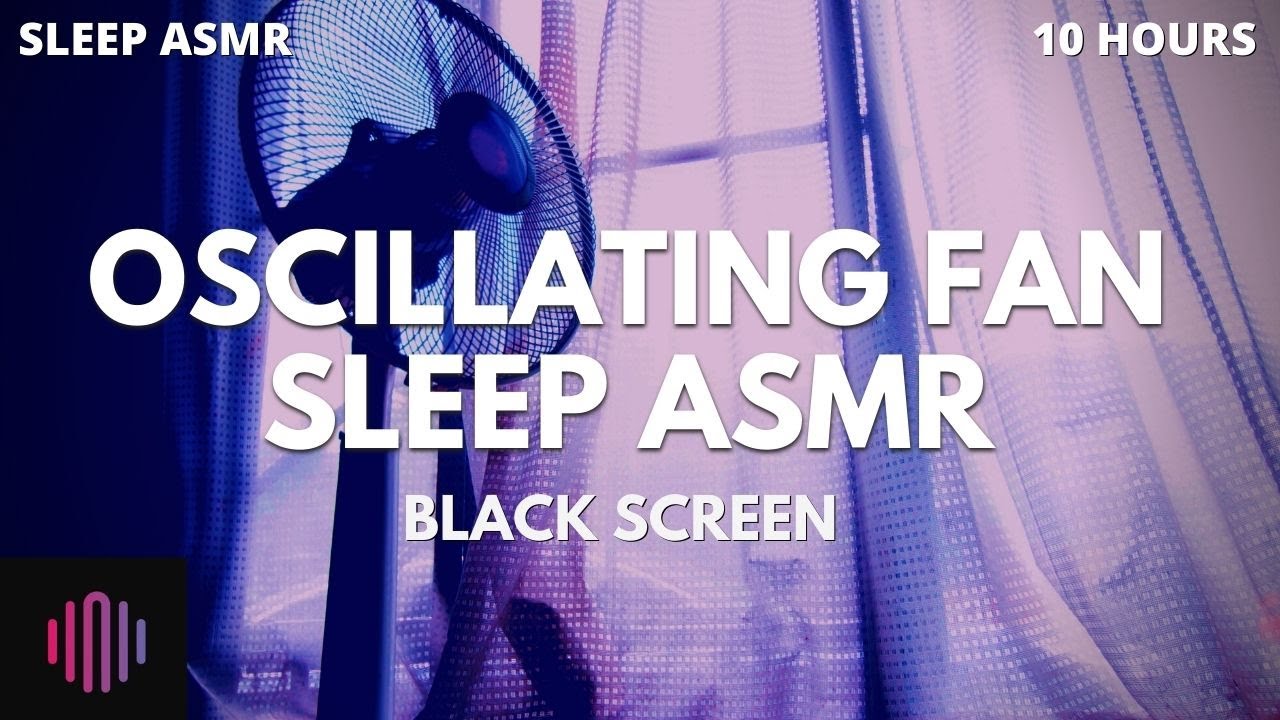 Oscillating fan noise with black screen / 10 hour of oscillating fan