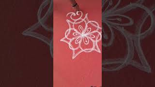 simple rangoli #creative #design #art #muggulu #drawing #kolam# ಅಧಿಕ ಮಾಸ 6 ನೇ ದಿನ #6th day#
