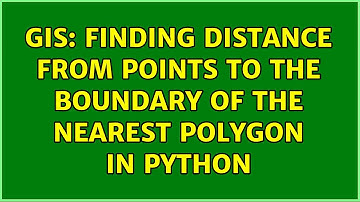 GIS: Finding distance from points to the boundary of the nearest polygon in Python