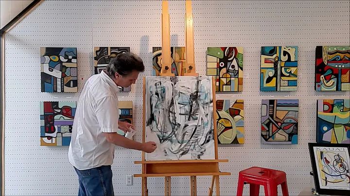 Abstract Painting Demonstration by Stephen Lucas