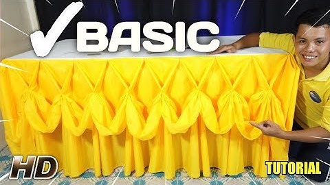 V DESIGN TABLE SKIRTING TUTORIAL