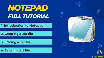 Notepad Full Tutorial | Basic Text Editor for HTML 5 | Easy To Use for Beginnners