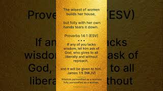 Proverbs 14:1 (ESV) • Proverbs of Solomon