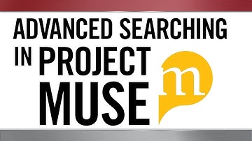 Advanced Searching in Project Muse