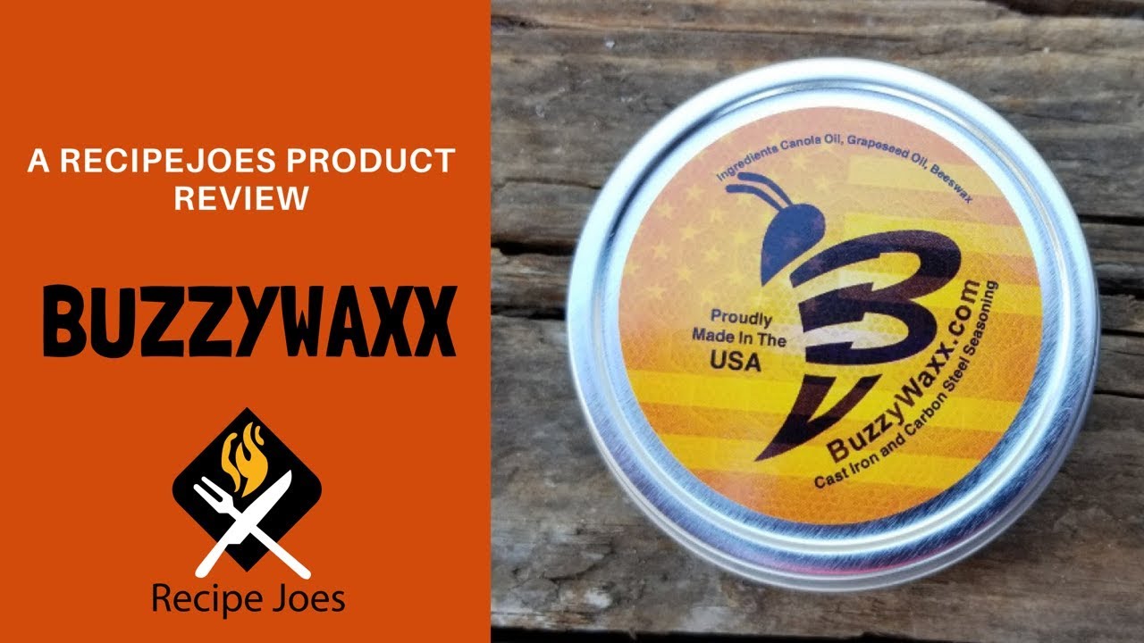 BUZZYWAXX Seasoning Oil Product Review \ How does it work on your cast iron  cookware? \ Recipejoes 