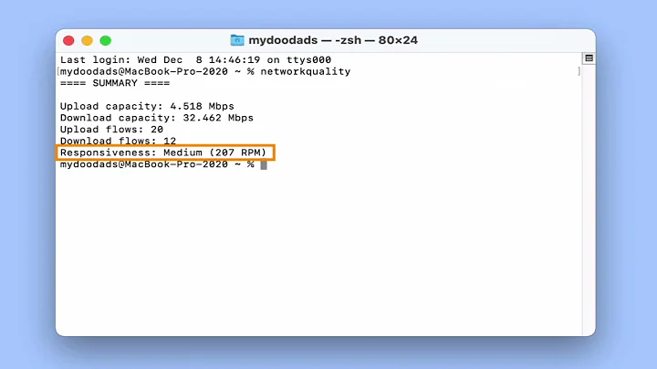 Useful macOS network terminal commands - Testing your internet connection from the Terminal