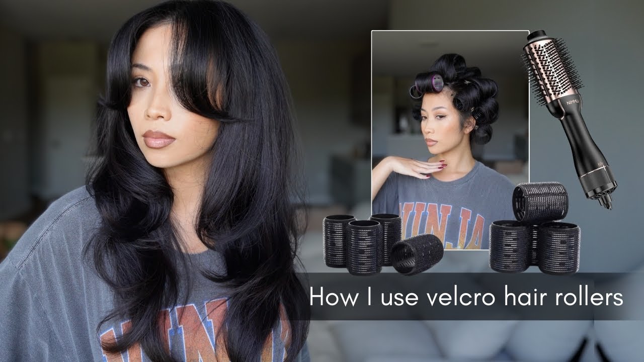 How I use hair rollers - YouTube