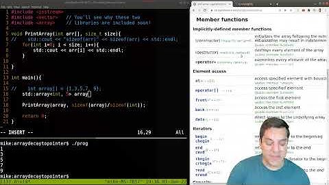Passing arrays into functions(array decay to pointer)- prefer std::vector | Modern Cpp Series Ep. 28