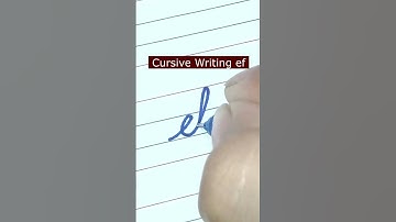 How to write small letter ef | Cursive writing a to z #cursivewriting #handwriting  #shorts