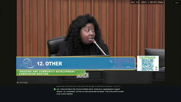 Housing and Community Development Commission Regular Meeting - 12-04-2025 - City of Vallejo