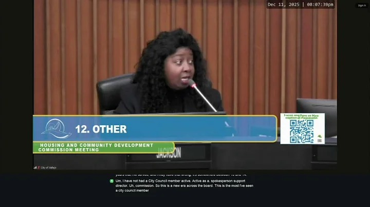 Housing and Community Development Commission Regular Meeting - 12-04-2025 - City of Vallejo