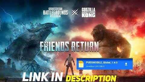 DOWNLOAD PUBG MOBILE GODZILLA VS KONG | HOW TO DOWNLOAD PUBG MOBILE 1.4 UPDATE | AD GAMING