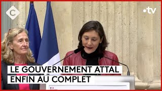 Le gouvernement Attal au complet, guerre en Ukraine - Le 5/5 - C à Vous - 08/02/2024