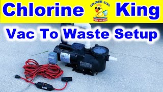 Green to Clean Swimming Pool Waste Pump | My Setup by Chlorine King