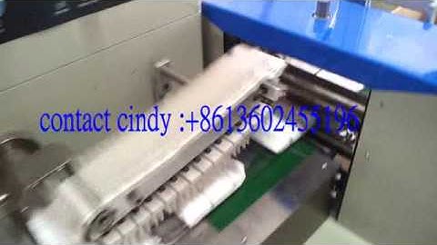 Automatic baby diaper flow packaging machine with link bag device