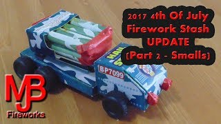 2017 4th Of July Firework Stash UPDATE (Part 2 - Small Fireworks)