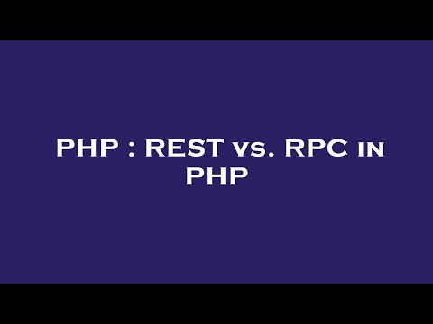 PHP : REST vs. RPC in PHP
