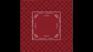 Traditional Red Mahjong Tablecloth Size 55 x 55 inches