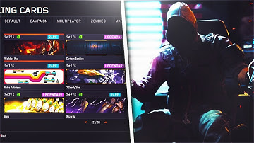 ALL BLACK MARKET CALLING CARDS (Black Ops 3)