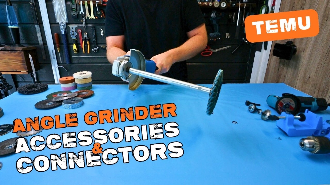 How to use angle grinder attachments and connectors - YouTube