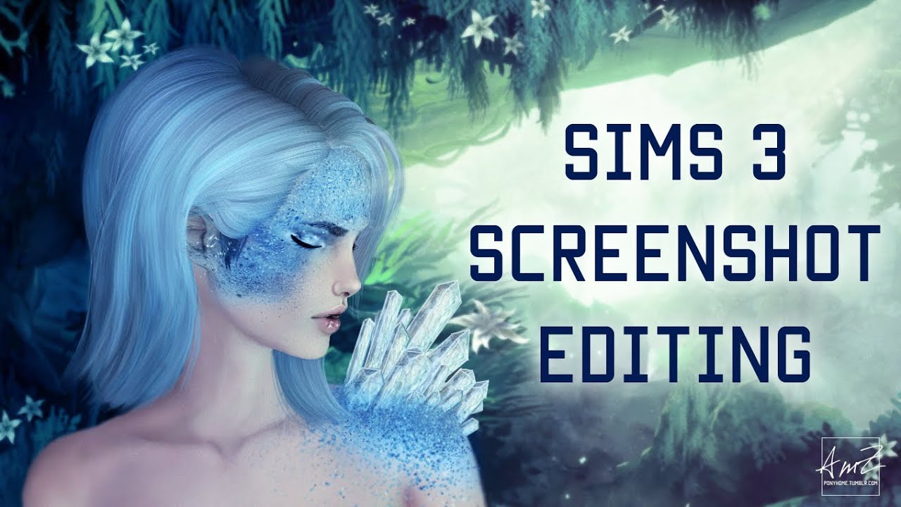 Sims 3 screenshot editing - YouTube