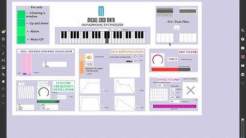 Monophonic subtractive synthesizer by using MAX/MSP (GCU)