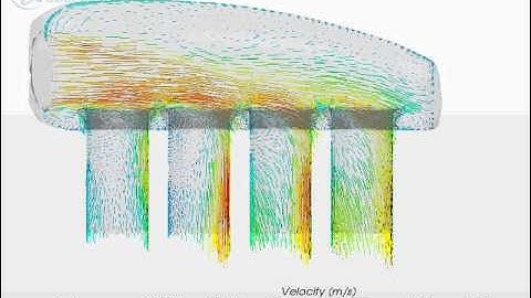 CFD Intake Manifold - Velocity Vectors