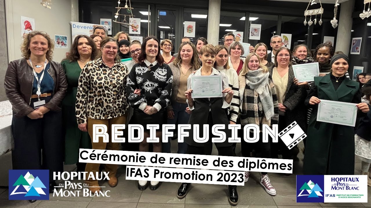 Cérémonie de remise des diplômes - Promotion 2023 des élèves aides-soignants de l'IFAS des HPMB