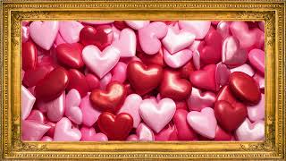 Valentine’s Pink & Red Heart Candy Art 💕 Romantic TV Wall Art Background | 4K screenshot 2