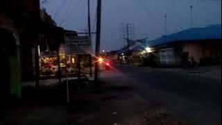 suasana kota pematang bandar di malam hari