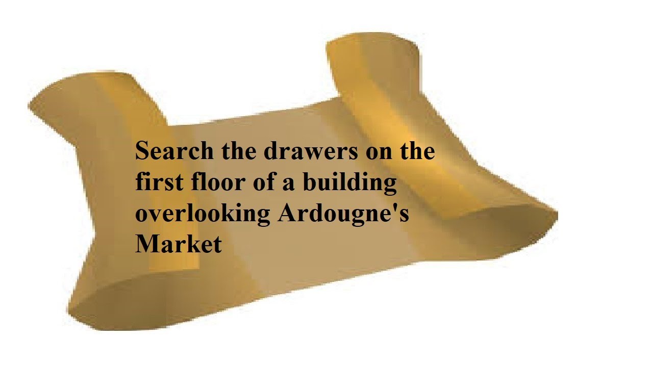 OSRS Clue Search the drawers on the first floor of a building