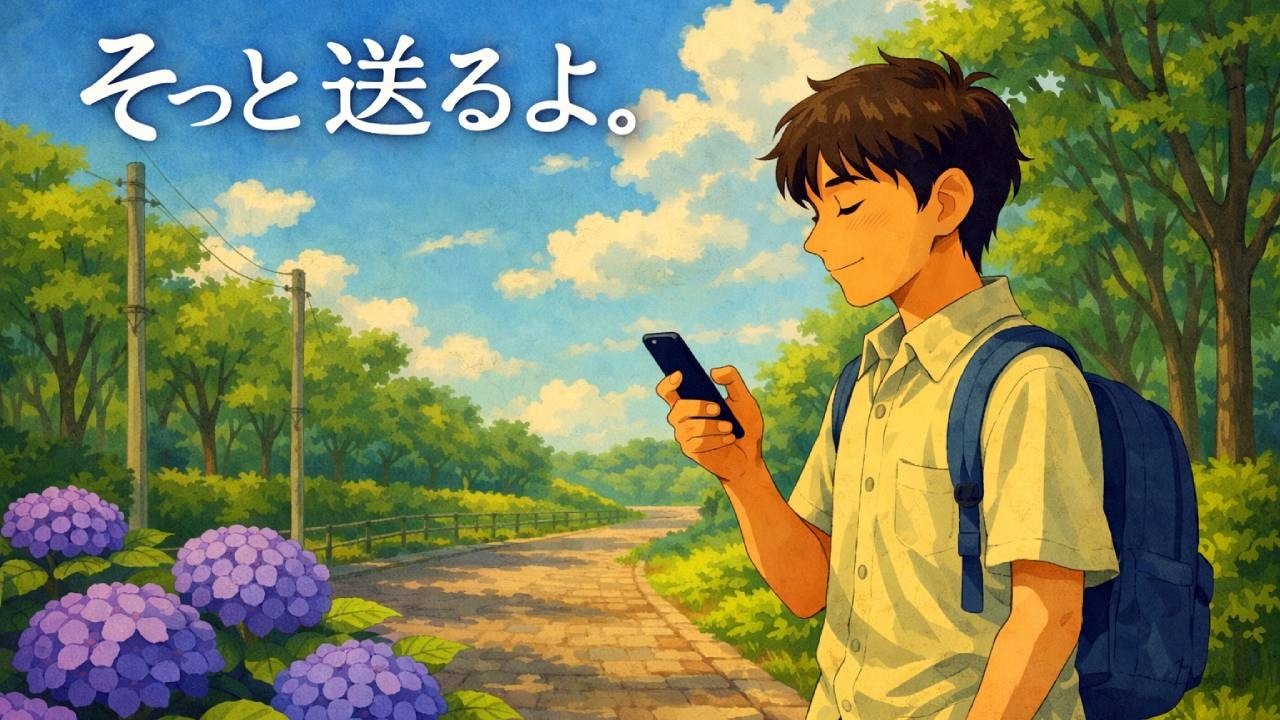 そっと送るよ|たった一行の勇気– Official Lyric Video - YouTube