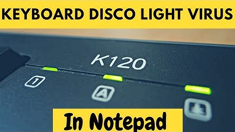 How To Make Keyboard Disco Light Virus in Notepad | VBScript Virus Programming Episode 4