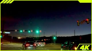 Peaceful Night Drive Through Castle Rock Under Clear Winter Skies