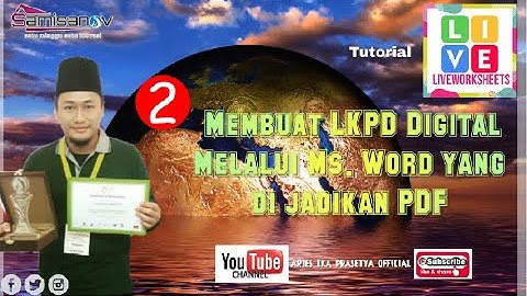 Membuat LKPD Digital Melalui Ms. Word yang di jadikan PDF