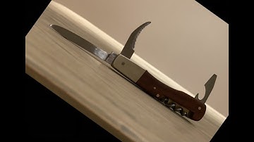 My first home made pocket knife full process 2:5