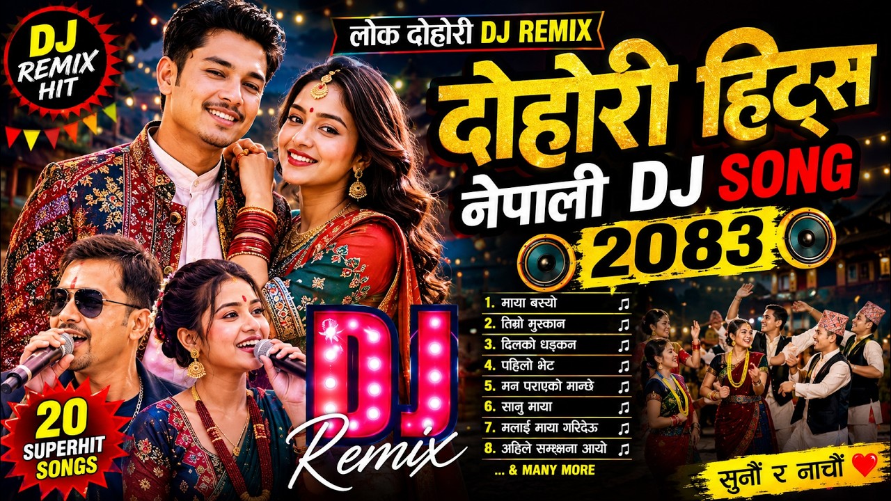 🔥 दोहोरी हिट्स नेपाली DJ SONG 2083  Nonstop Lok Dohori DJ Remix Collection