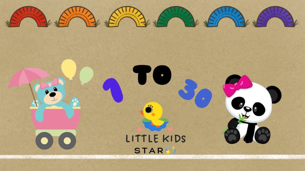 1 to 30 Learn Number song video | Count to 30 | Learn counting numbers ...