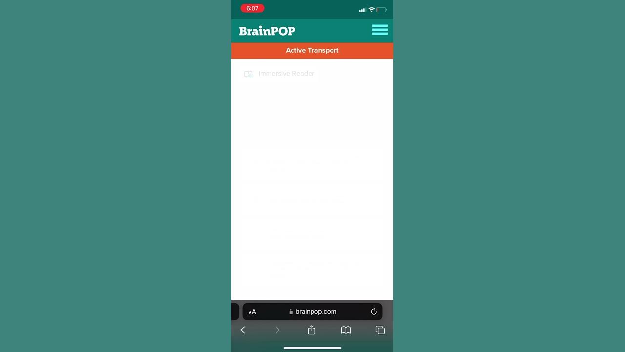 Active transport brainpop answers - YouTube