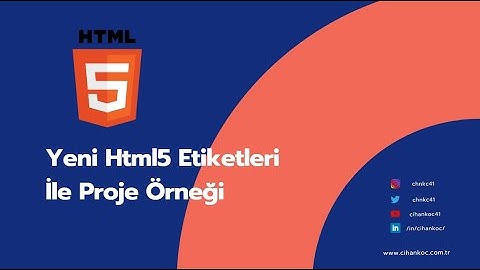 Html Dersleri 17. Html5 etiketleri ile web site proje örneği yapıyoruz. Html5 Eğitimleri