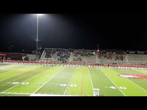 Easton area high school marching band  - Entrance to 1st Flags 2023