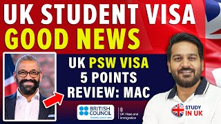 UK PSW Update: Good News for Students: MAC | PSW in UK Latest News | UK Student Visa Update 2024