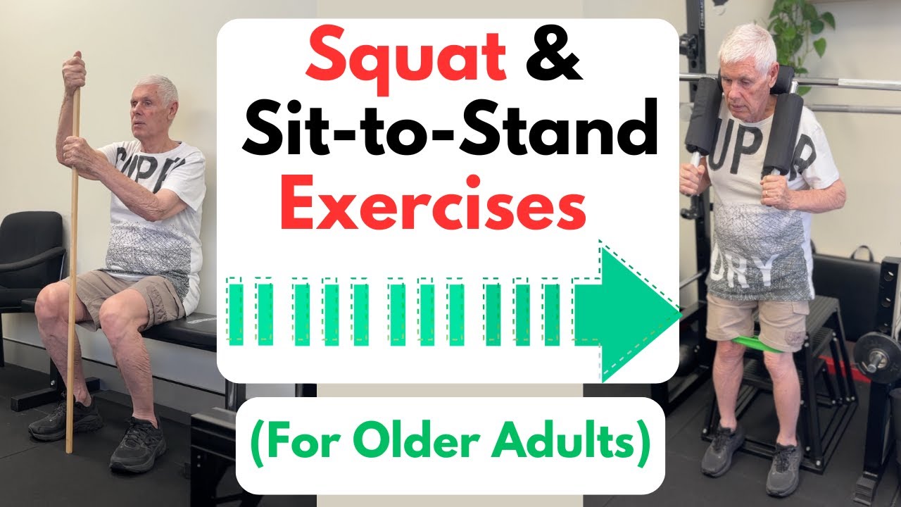 Standing In Rails Exercise Strength & Balance Training; 10 Sit-to-Stand Exercises for over 50s # ...